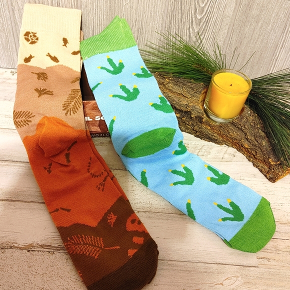 NIB Fossil crew socks 2 pairs men's shoe sz 8-12 - Picture 4 of 6